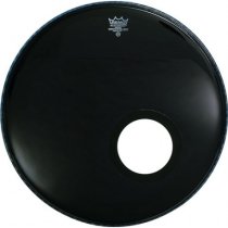 20″ Powerstroke P3 Ebony Bass Drumhead With 5″ Black Dynamo