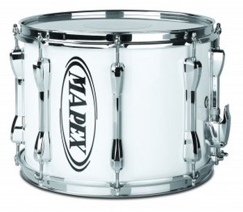 Qualifier 13"x10" Standard Snare Drum-Gloss White