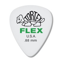 Green 0.88mm Tortex® Flex Standard Guitar Pick (72/pack)
