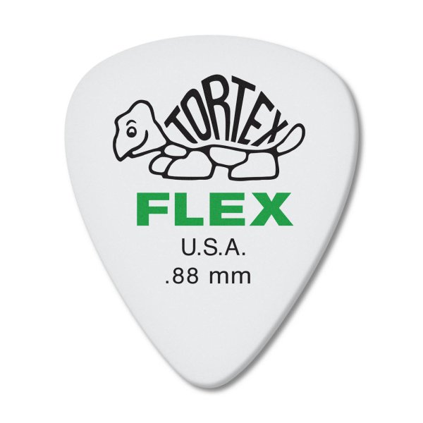 Green 0.88mm Tortex® Flex Standard Guitar Pick (72/pack)