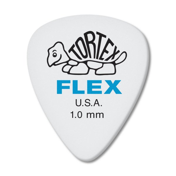 Blue 1.0mm Tortex® Flex Standard Guitar Pick (72/pack)