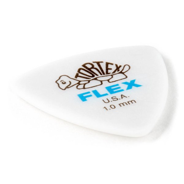 Blue 1.0mm Tortex® Flex Triangle Guitar Pick (6/pack)