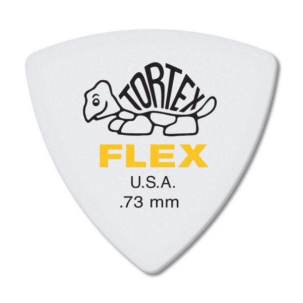 Yellow 0.73mm Tortex® Flex Triangle Guitar Pick (72/pack)