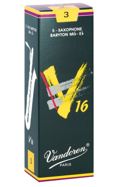 Baritone Sax V16 Strength 3, Box of 5 Reeds