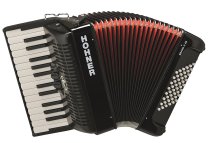 Bravo Piano Accordion, 26-Key/48 Bass, Black