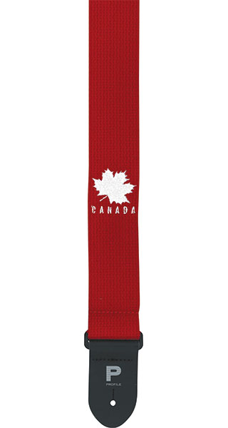 Guitar Strap Canada Red Cotton