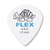 Tortex Flex Jazz III Guitar Pick, 1.0mm, White - 12 Pack