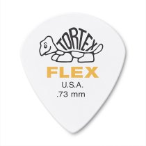 Tortex Flex Jazz III Guitar Pick, .73mm, White - 72 Pack