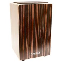 Cajon With Foam Seat Pad, Ebony Stripes