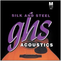 Silk And Steel, Silver-Plated Copper Acoustic Guitar Strings, Medium (.011-.048)