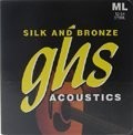 Silk and Bronze Copper-Tin-Phosphor Alloy Acoustic Guitar Strings - Medium-Light 12-54