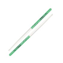 5A Maple Wood Tip Drumsticks with Green DIP