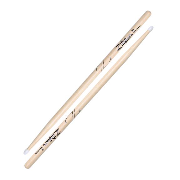 5A Nylon Tip Hickory Drumsticks, Natural