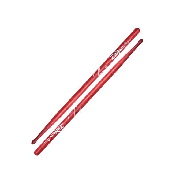 5A Wood Tip Hickory Drumsticks, Red