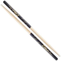 7A Nylon Tip Hickory Drumsticks with Black DIP