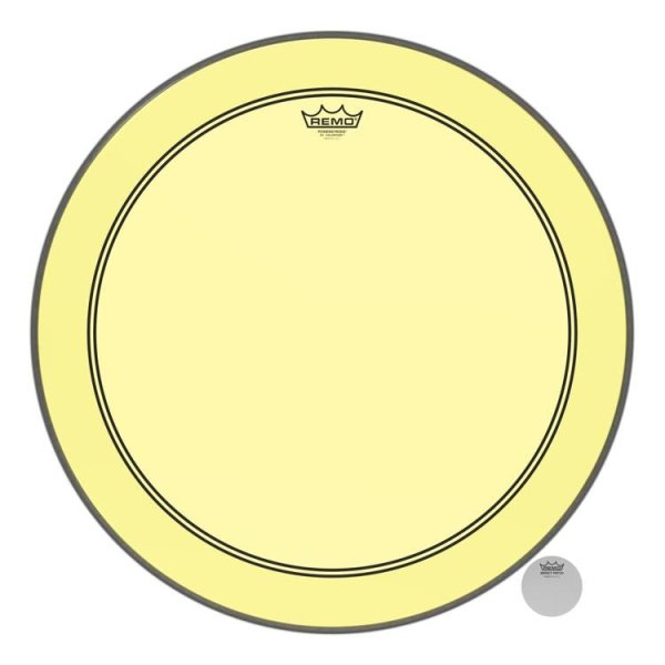 Powerstroke 3 Colortone Bass Drum Head 24" - Yellow