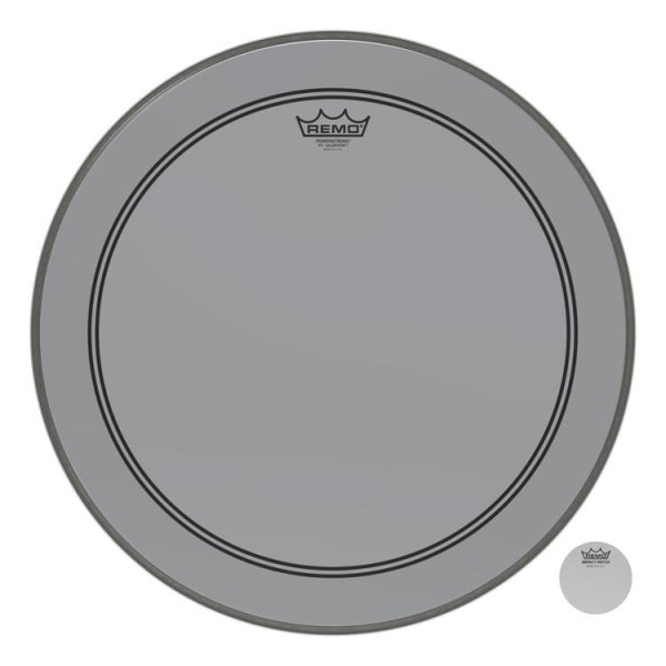 Powerstroke 3 Colortone Bass Drum Head 20" - Smoke