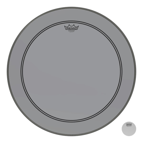 Powerstroke 3 Colortone Bass Drum Head 20" - Smoke