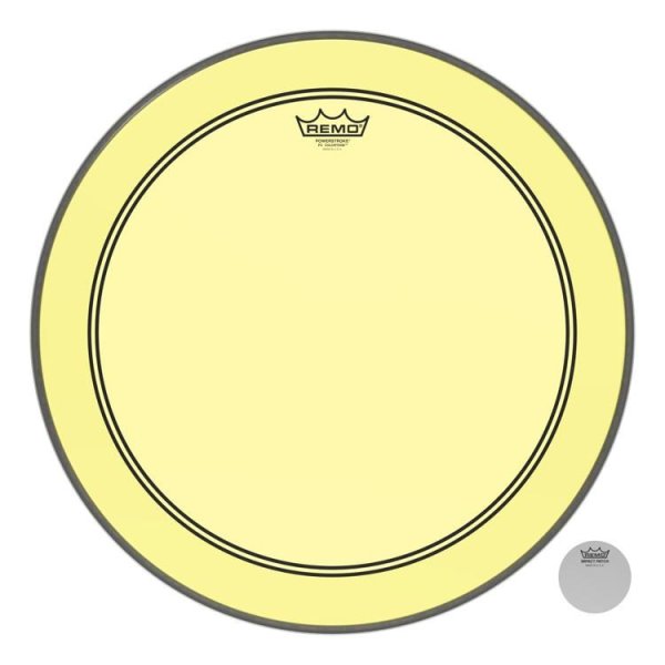 Powerstroke 3 Colortone Bass Drum Head 20" - Yellow