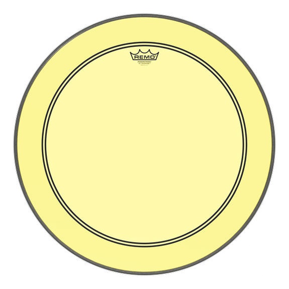 Powerstroke P3 Colortone Batter Bass Drum Head, Yellow 18-inch