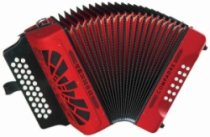 Compadre FBbEb Red Accordion