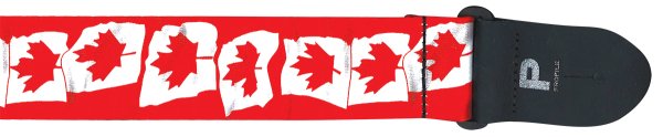 2” Canadian Flag Polyester Guitar Strap