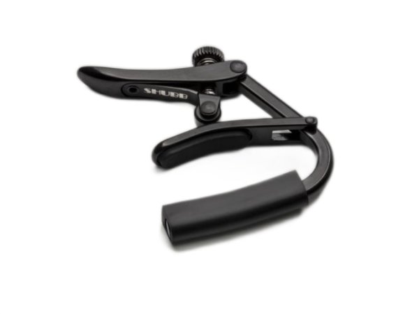 Capo Noir Series, Black Chrome For Banjo/Mandolin with Radiused Fretboard