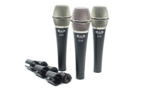 Pack of D38 Supercardioid Dynamic Instrument Microphone