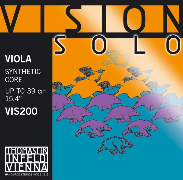 Vision Solo Viola Strings, Single D String, 4/4 Size, Synthetic Core, Chromium Wound