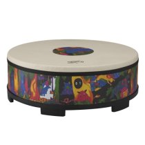 22″ Kids Percussion Gathering Drum, Fabric Rain Forest