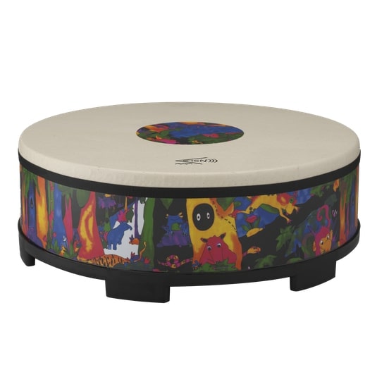 22" Kids Percussion Gathering Drum, Fabric Rain Forest