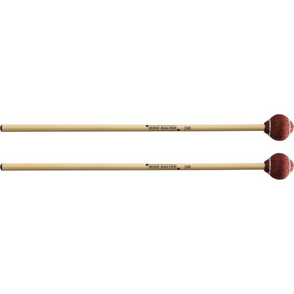 Pro Vibe Series Soft Red Vibraphone Mallets W/ Rattan Handles