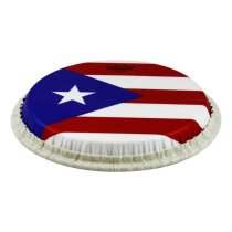 11″ Tucked Skyndeep Conga Drumhead, Puerto Rican Flag Graphic