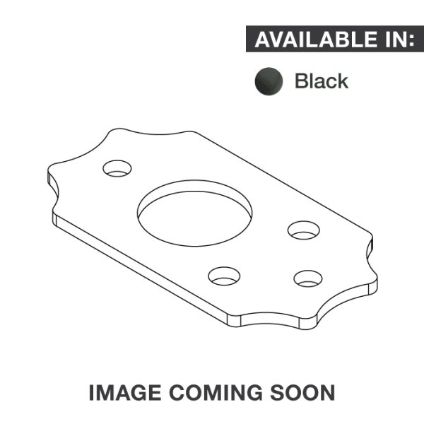 Ratio InvisoMatch Premium Mounting Plates For Gibson Style Screw Hole - Black