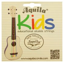 Aquila Kids Educational Colorful Ukulele New Nylgut Strings, 20 pack sets