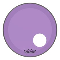 20″ Powerstroke P3 Colortone Purple Bass Drum Head with 5″ Offset Hole