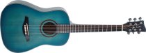 1/2 Size Dreadnought Acoustic Guitar, Blue Burst Satin