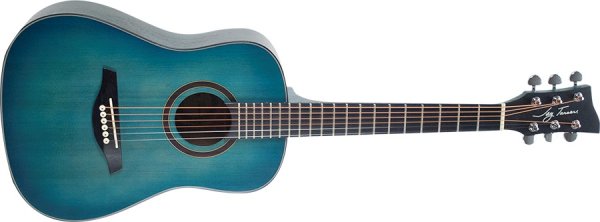 1/2 Size Dreadnought Acoustic Guitar, Blue Burst Satin