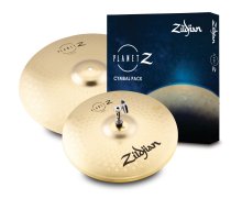 Planet Z 3-Piece Fundamentals Cymbal Pack-14″ Hihats and 18″ Crash Ride zp-14-18