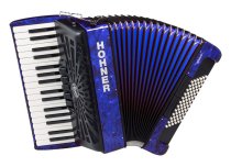 HOHNER Bravo III 72 Piano Accordion 5-Registers - Pearl Dark Blue