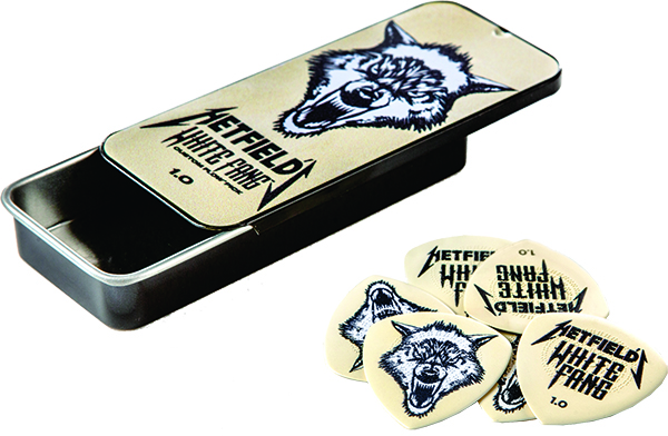 James Hetfield White Fang Custom Guitar Picks 1.00mm Pick Tin