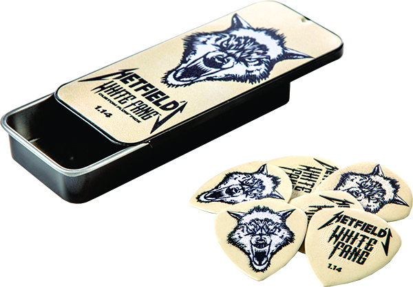 James Hetfield White Fang Custom Guitar Picks 1.14mm Pick Tin