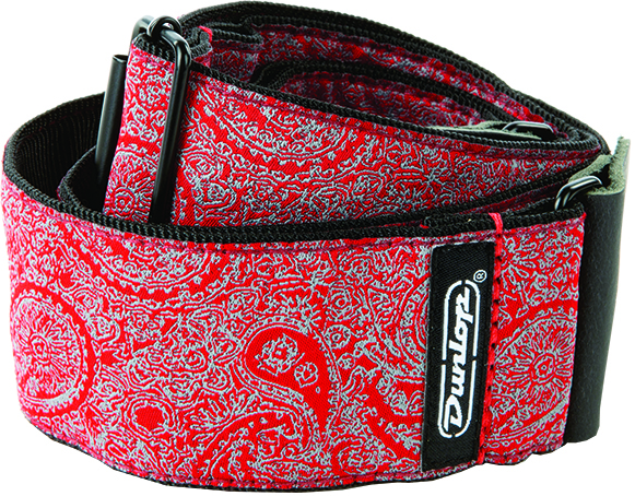 Jacquard Paisley Red Strap