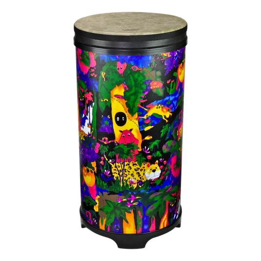 Kids Percussion Tubano Drum Fliptop - Rain Forest Finish, 12"