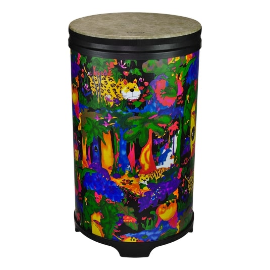 Kids Percussion Tubano Drum Fliptop - Rain Forest Finish, 14"