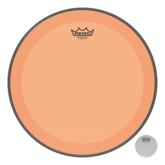 Powerstroke P3 Colortone Orange Bass Drumhead, 16"