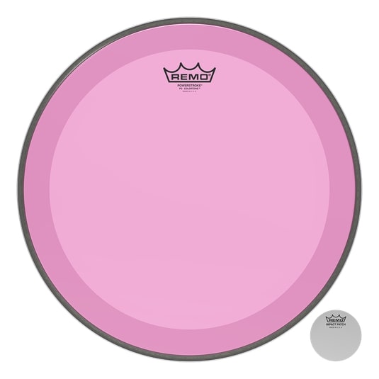 Powerstroke P3 Colortone Pink Bass Drumhead, 16"