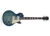 Larry Carlton Single-Cut Electric Guitar, Transparent Blue