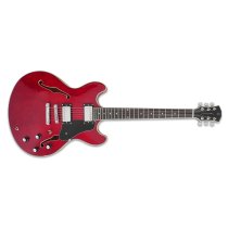 Larry Carlton H7 Electric Guitar, See Through Red