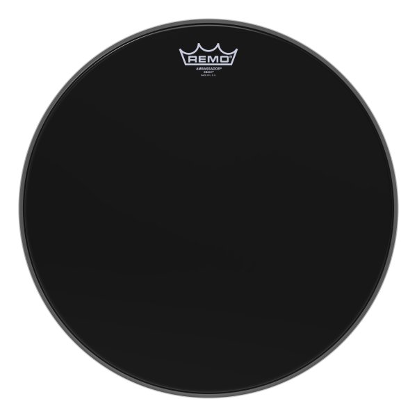 16" Ambassador Ebony Drum Head